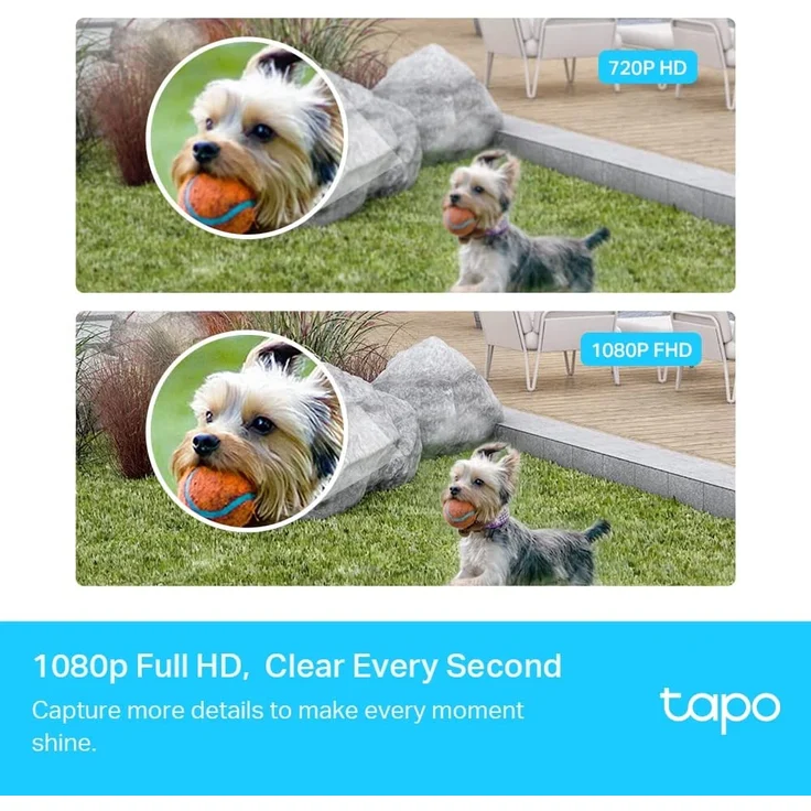 TP-Link Tapo C400S2 Akku Wi-Fi-Kamera für den Außenbereich, 1080p, hohe Definition, vollständiges Sicherheitssystem mit 2 Kameras, wasserdicht IP65, microSD-Karte und Cloud-Speicher, 2-Cam-Set – Bild 4