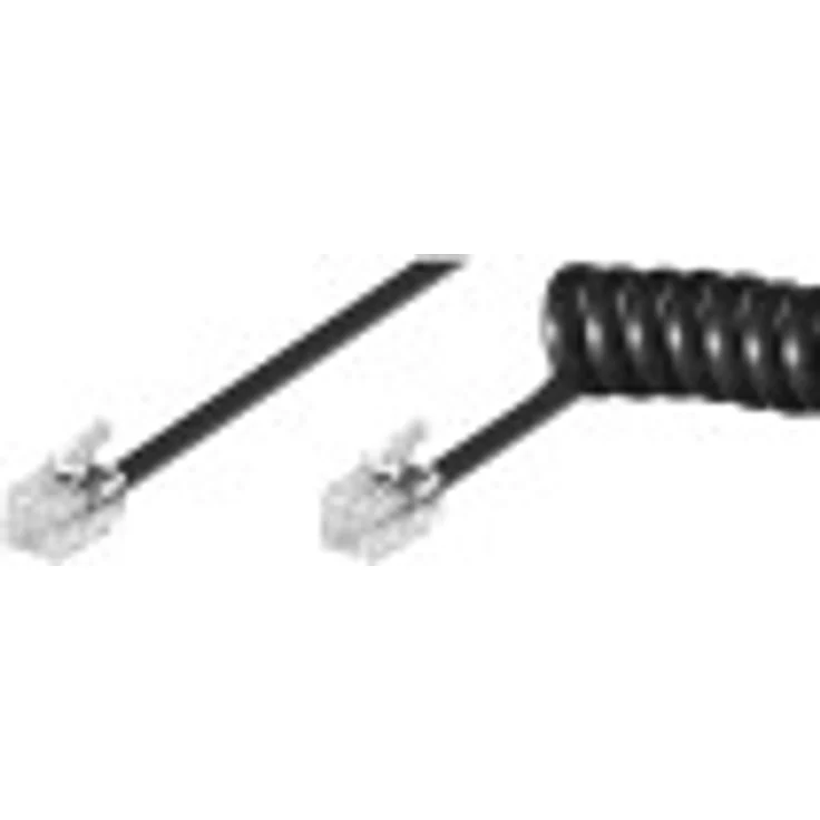 Goobay 50270 2m Telefonhörer-Spiralkabel RJ10 4P4C – Bild 1