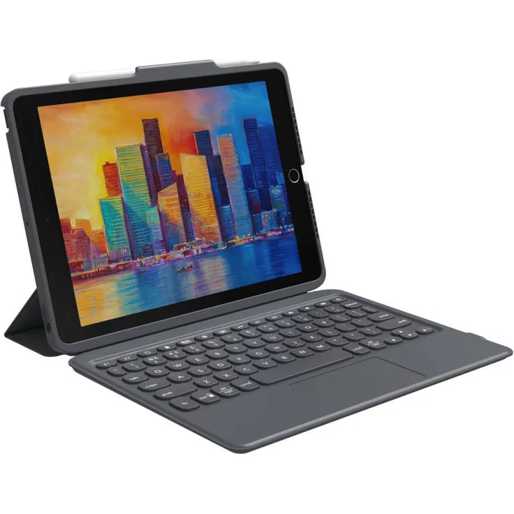 ZAGG Pro Keys mit Trackpad, Tablet-Tastatur, für Apple 10.2" iPad (7. Generation, 8. Generation, 9. Generation), QWERTZ, schwarz (103407953)