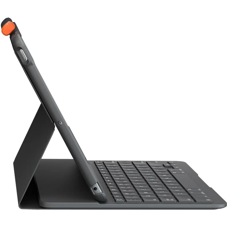 Logitech Slim Folio, Tablet-Tastatur, für Apple 10.9" iPad Air (4. Generation), QWERTZ, grau (920-011423) – Bild 2