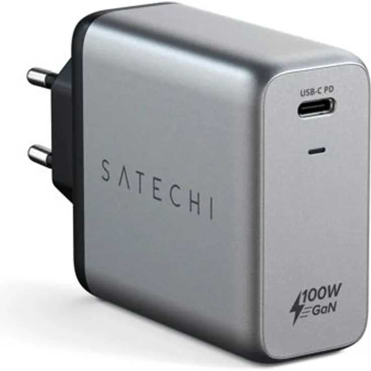 Satechi 100W USB-C PD GaN Wall Charger space gray