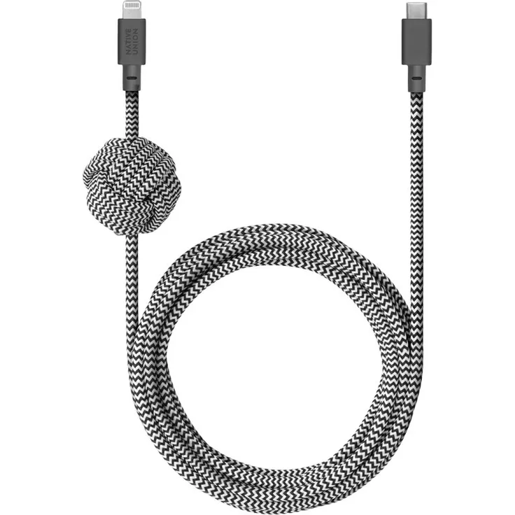 Native Union Night Lightning auf USB-C Kabel, zebra