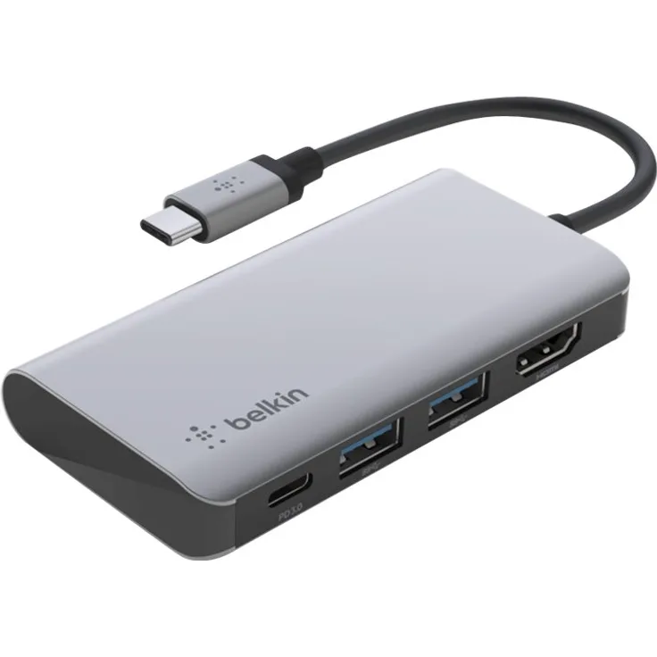 Belkin USB-C 4-in-1 Multiport Adapter (AVC006BTSGY)