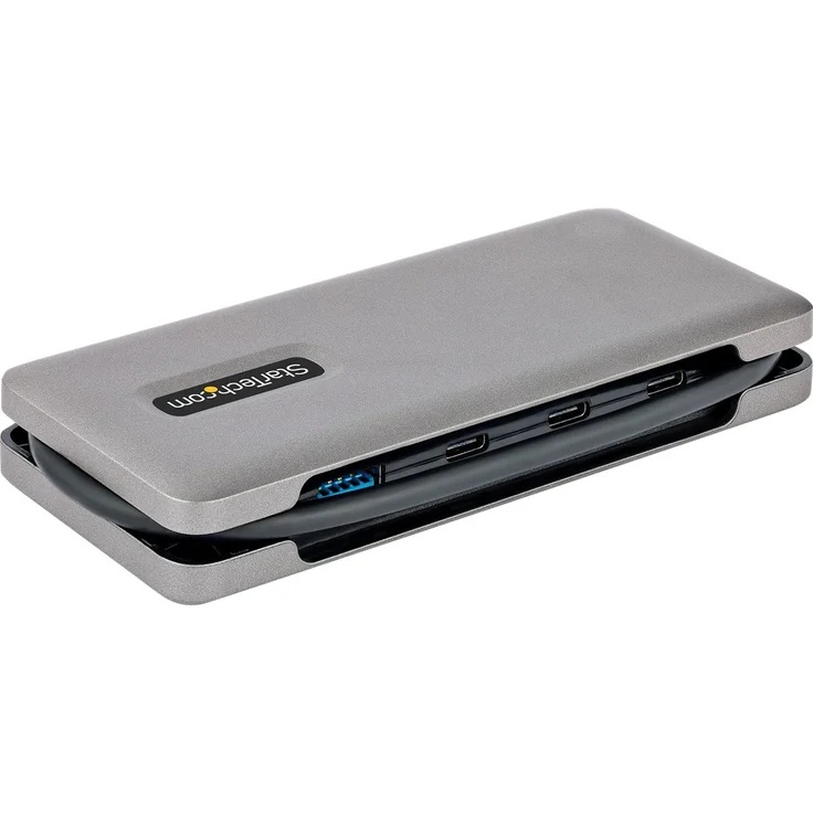 StarTech 4-Port USB-C Hub, 1x USB-A and 3x USB-C Ports, USB 3,1 10Gbps, Bus Powered, USB Type C Hub with 9.8" (25cm) Wrap-Around Cable, Portable USB-C to USB-A Hub - USB Expansion Hub (HB31CM1A3CB) - Hub - 1 x USB 3,2 Gen 2 + 3 x USB-C 3,2 Gen 2 - Desktop (HB31CM1A3CB) – Bild 4