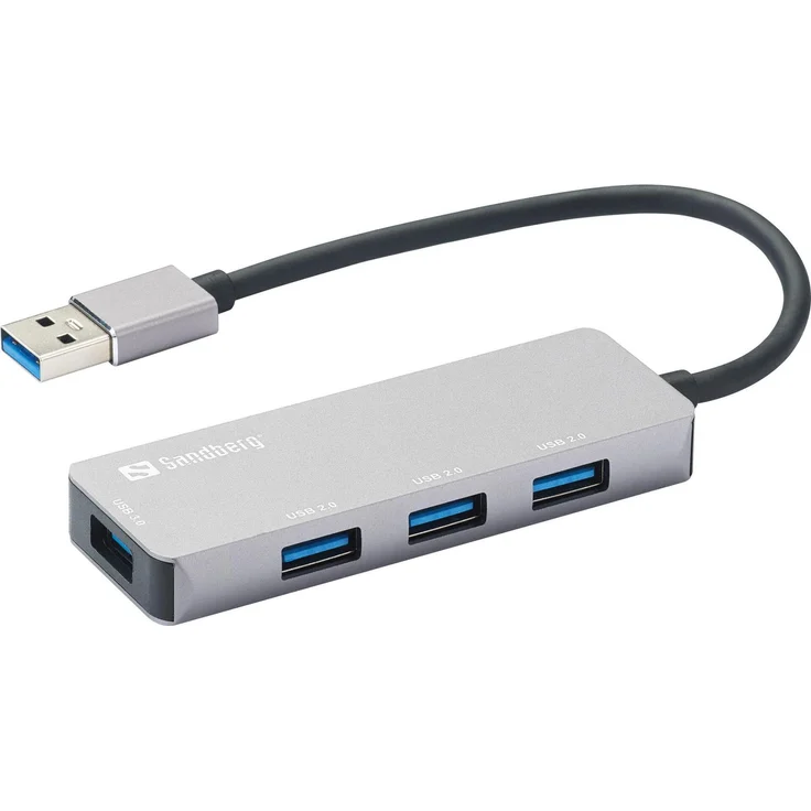 Sandberg - Hub - 1 x SuperSpeed USB3.0 + 3 x USB2.0 - Desktop (333-67) – Bild 1