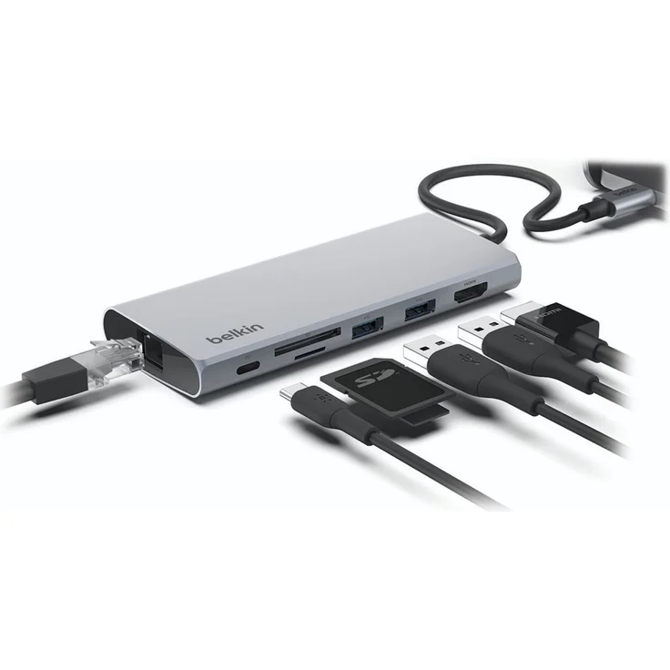 Belkin Connect USB-C 6-in-1 Multiport-Hub (INC009BTSGY) – Bild 1