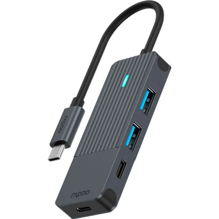 Rapoo USB-C Hub grau USB-C auf USB-A und USB-C (00217697)