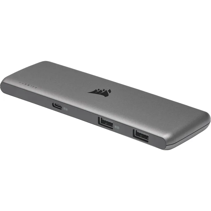 Corsair USB100 - Hub - 4 x SuperSpeed USB 3.0 + 3 x USB-C - Desktop (CU-9000003-EU)