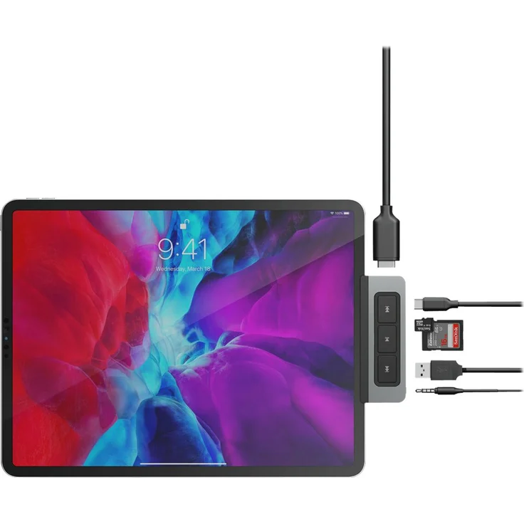 Hyper HyperDrive Media 6-in-1 USB-C Hub für iPad Pro-Air (HD449) – Bild 4
