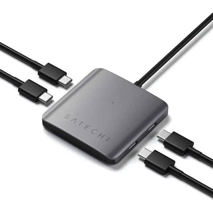 Satechi Aluminum 4 Port USB-C Hub space gray (ST-UC4PHM) – Bild 2