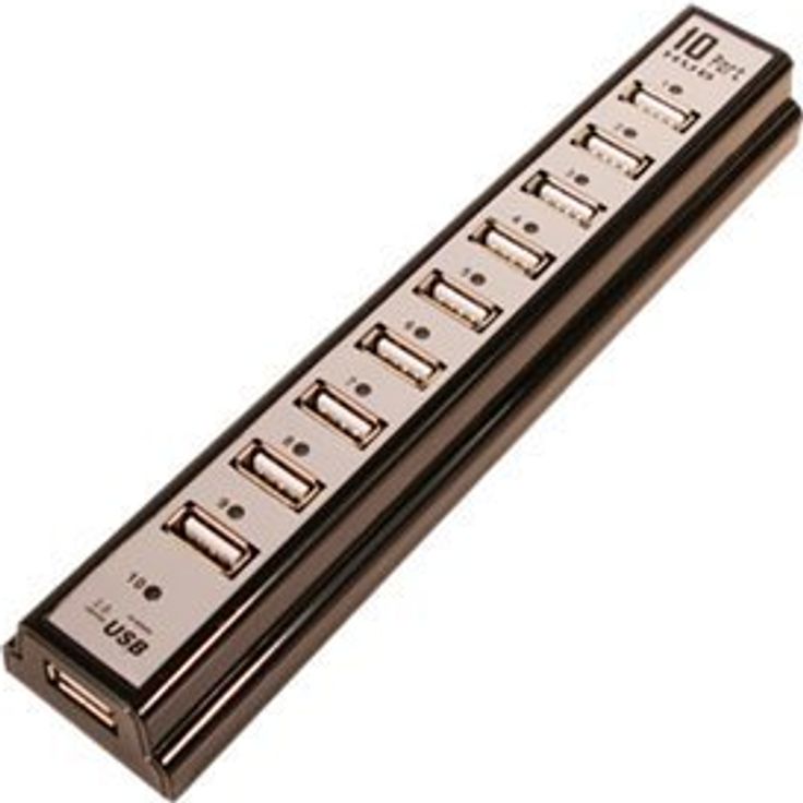 LogiLink USB 2.0 Hub 10-Port - Hub - 10 x USB 2.0 (UA0096)
