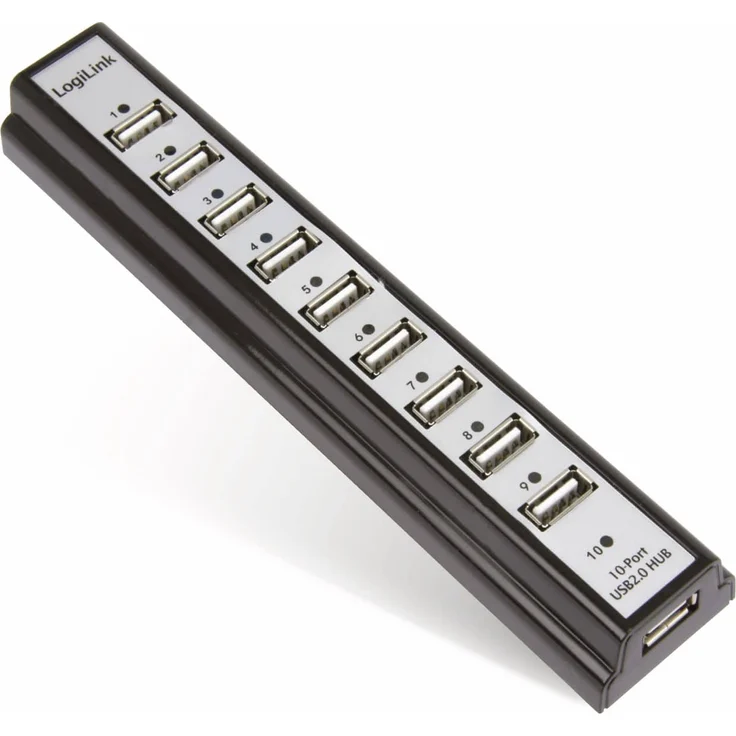 LogiLink USB 2.0 Hub 10-Port - Hub - 10 x USB 2.0 (UA0096) – Bild 3
