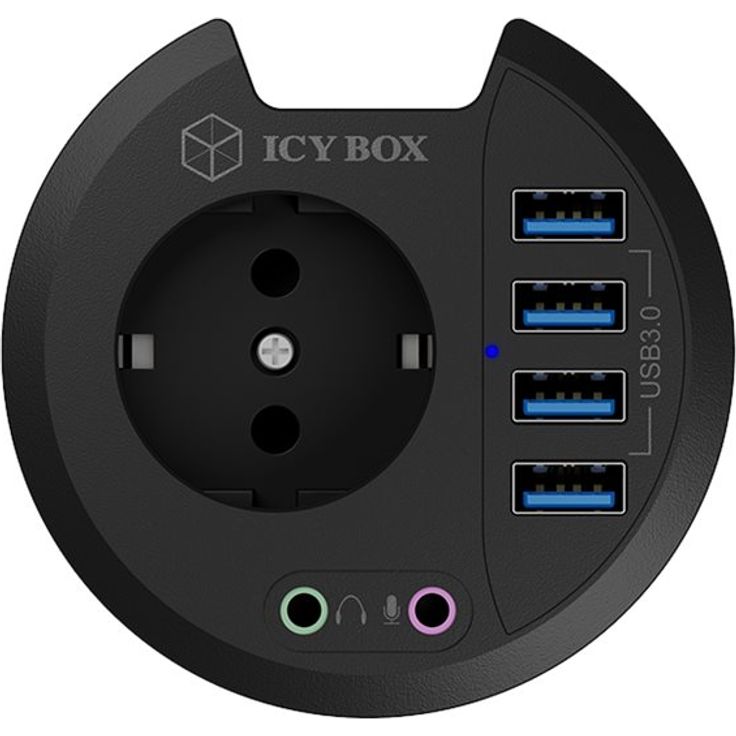 RaidSonic Hub 4-Port IcyBox USB 3.0 IB-Hub1430 Tisch-Hub extern retail (60633) – Bild 1