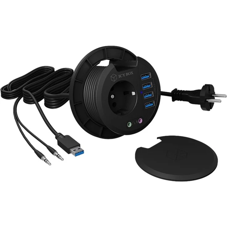 RaidSonic Hub 4-Port IcyBox USB 3.0 IB-Hub1430 Tisch-Hub extern retail (60633) – Bild 4