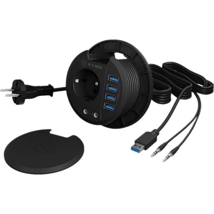 RaidSonic Hub 4-Port IcyBox USB 3.0 IB-Hub1430 Tisch-Hub extern retail (60633) – Bild 3