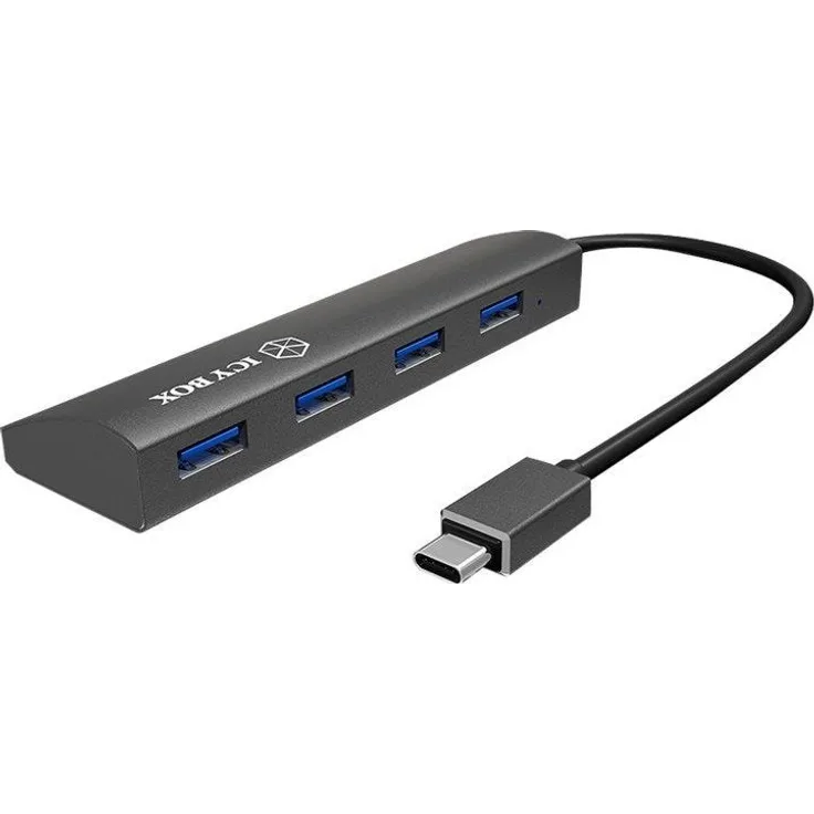 RaidSonic ICY BOX IB-AC6405-C USB-Hubs - 4 - Schwarz (IB-AC6405-C)