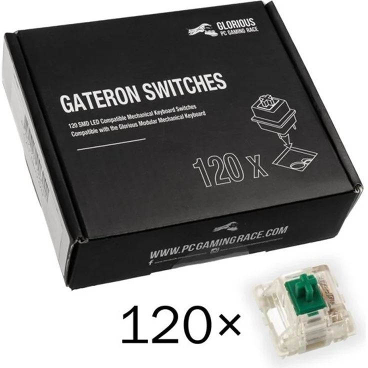 Glorious Gateron Green Switches (120 pcs) Schlüsselschalter – Bild 1