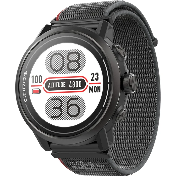 Coros Apex 2 GPS Smartwatch Unisex, 43mm, Nylonarmband, Black – Bild 3