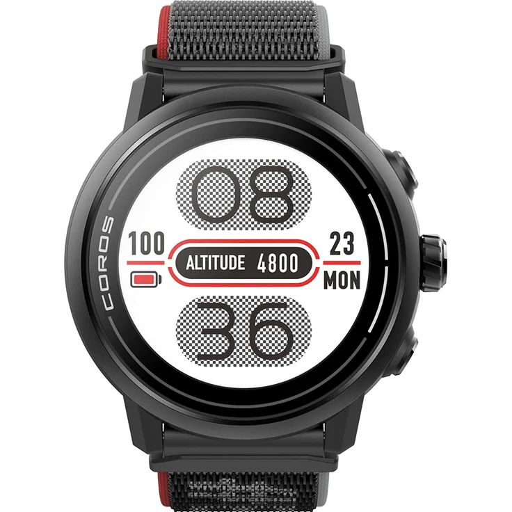 Coros Apex 2 GPS Smartwatch Unisex, 43mm, Nylonarmband, Black – Bild 2