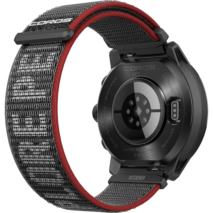 Coros Apex 2 GPS Smartwatch Unisex, 43mm, Nylonarmband, Black – Bild 5