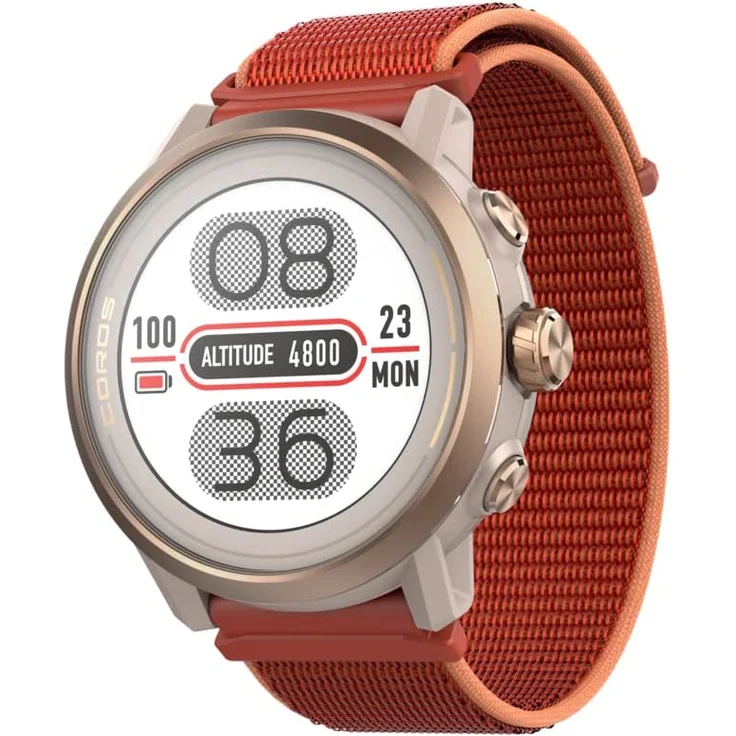 Coros Apex 2 GPS Smartwatch Unisex, 43mm, Nylonarmband, Coral – Bild 3