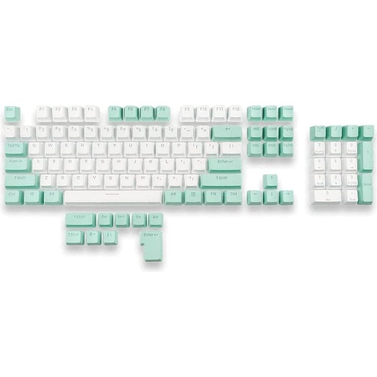 MOUNTAIN Aquamarine A Backlit Keycap set, MG-EVAC-MTN-KEYCAP-PBT-AQUAMAR