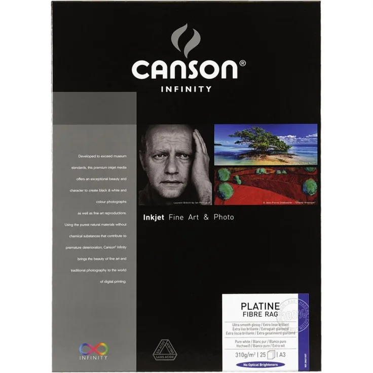 CANSON INFINITY Fotopapier ´Platine Fibre Rag´, 310 g-qm, A4 