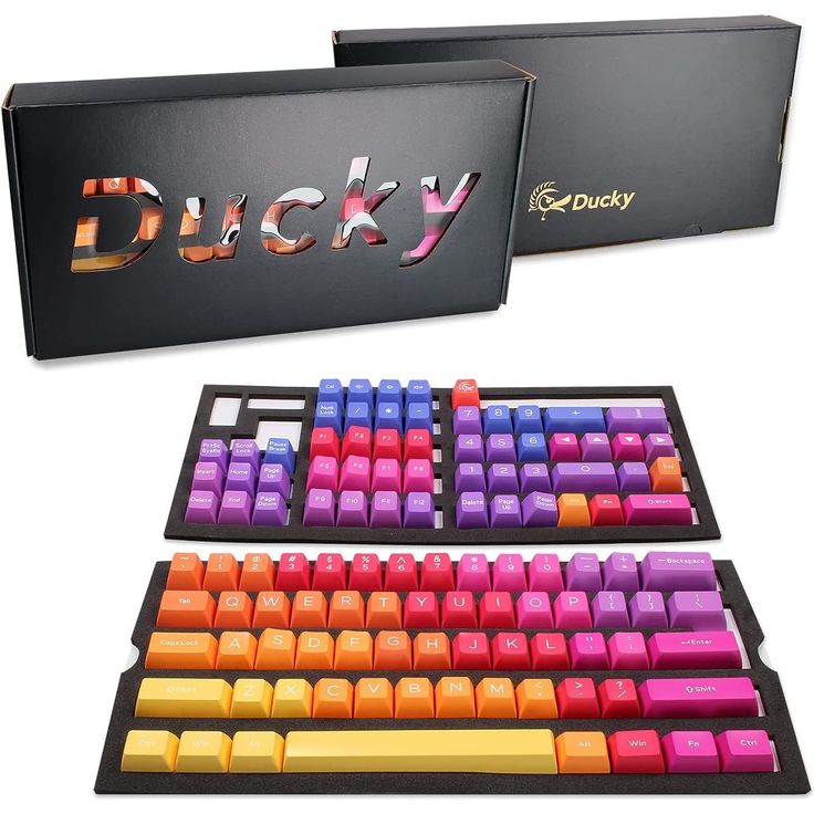 Ducky Afterglow ABS Double-Shot Keycap Set, US Layout