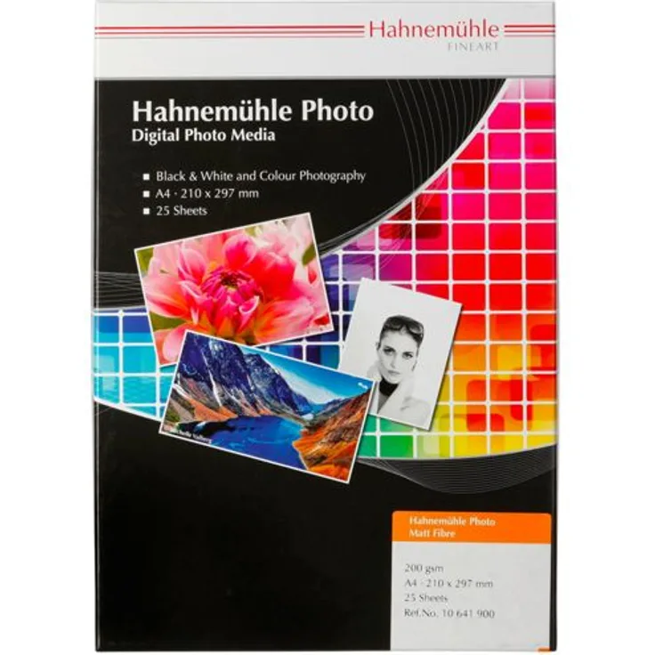 Hahnemühle Photo Matt Fibre A 4 warmweiß 200 g 25 Blatt 