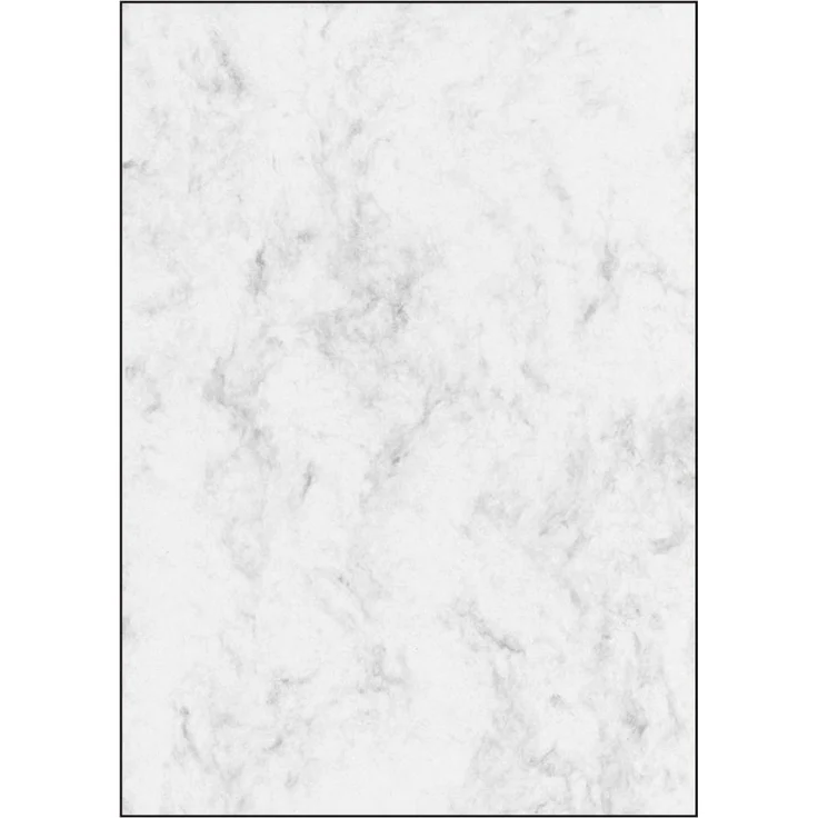 sigel Marmor-Papier, A4, Feinpapier, 90 g, grau  – Bild 1