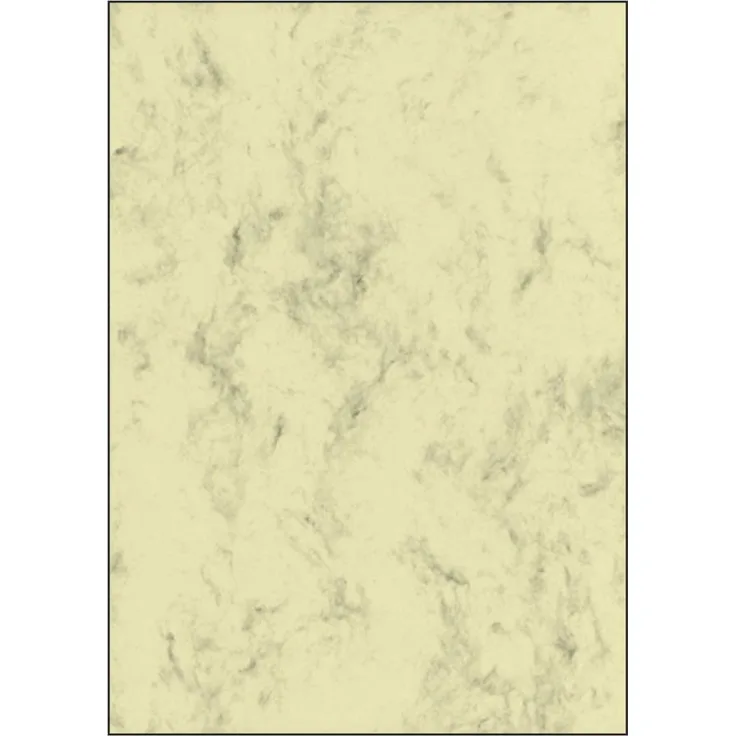 sigel Marmor-Papier, A4, 90 g-qm, Feinpapier, beige 