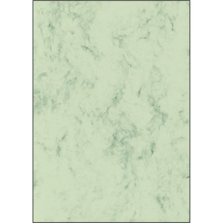 sigel Marmor-Papier, A4, 90 g-qm, Feinpapier, pastellgrün  – Bild 1