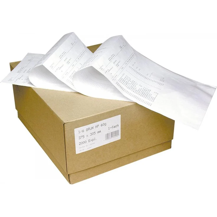 NEUTRAL Computerpapier 12x240 2f SD 1000Bl 52-52g blanko mit LP  – Bild 1