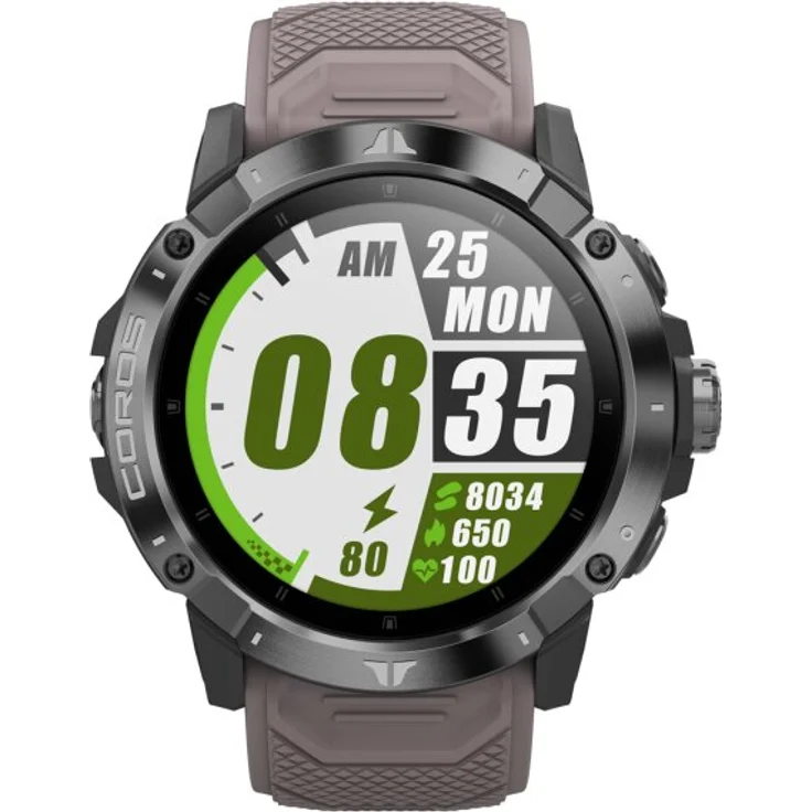 Coros Vertix 2 Smartwatch GPS, Unisex, 50mm, Gehäuse aus Titanlegierung, Silikonarmband, Obsidian – Bild 2