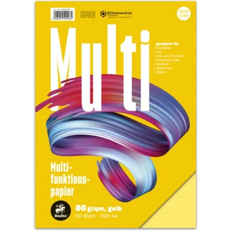 Kopierpapier A4 80g 50BL gelb (734050996) – Bild 1