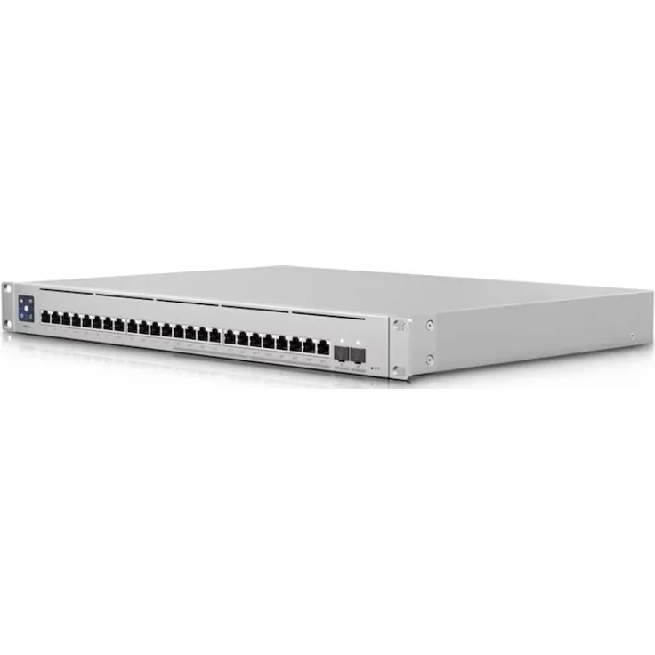 Ubiquiti UniFi Switch USW-Enterprise-24-PoE - Switch - L3 - managed - 12 x 100/1000/2.5G (PoE+) + 12 x 10/100/1000 (PoE+) + 2 x 10 Gigabit SFP+ - an Rack montierbar