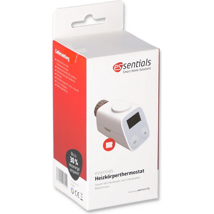 essentials Heizkörperthermostat, intelligente Heizungssteuerung, viele Funktionen, weiß (120069) – Bild 5