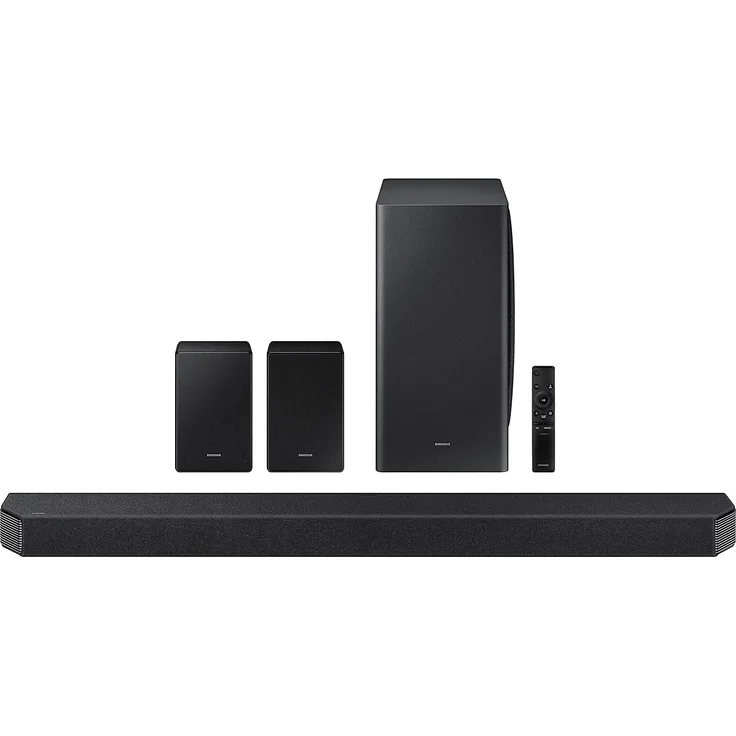 Samsung HW-Q950A 11.1.4 Soundbar mit Subwoofer und Surround Lautsprechern, 616 W, schwarz