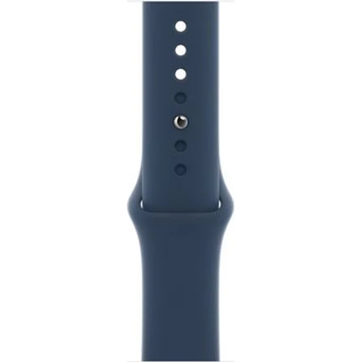 Apple Watch SE 2020 (1. Generation) Smartwatch GPS + Cellular, 44mm, Aluminiumgehäuse Silver, Sportarmband Abyssblau – Bild 3