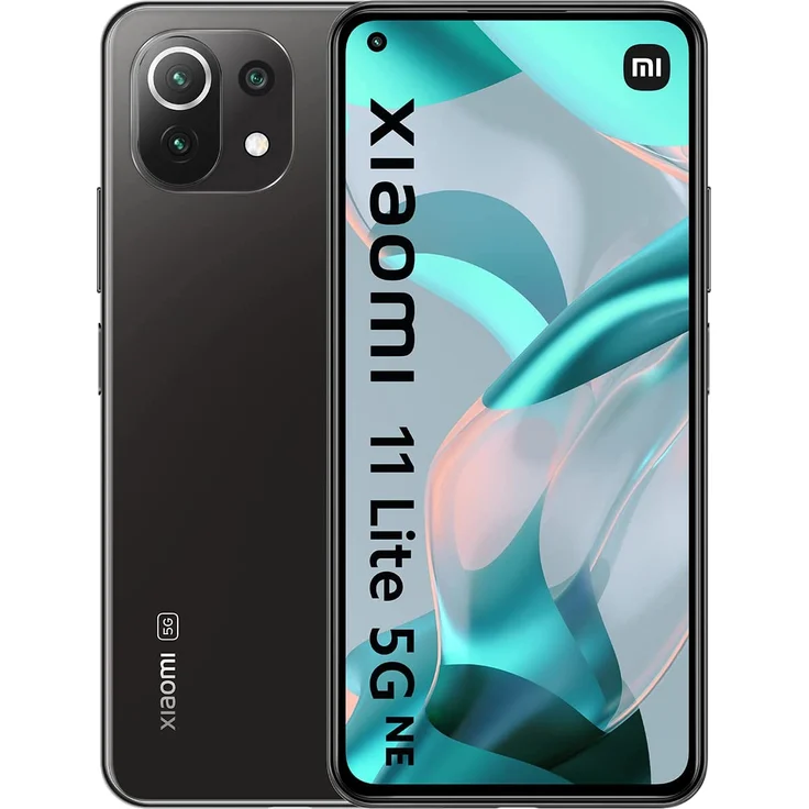 Xiaomi 11 lite 5G NE Smartphone AMOLED-Display, 128GB interner Speicher, 8GB RAM, Hybrid-SIM, Android, Truffle Black – Bild 1
