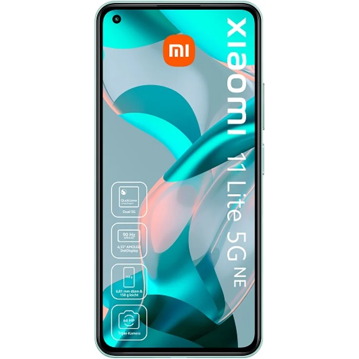 Xiaomi 11 lite 5G NE Smartphone AMOLED-Display, 128GB interner Speicher, 8GB RAM, Hybrid-SIM, Android, Mint Green – Bild 2