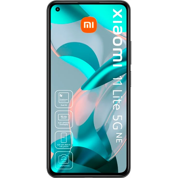Xiaomi 11 lite 5G NE Smartphone AMOLED-Display, 128GB interner Speicher, 8GB RAM, Hybrid-SIM, Android, Truffle Black – Bild 2
