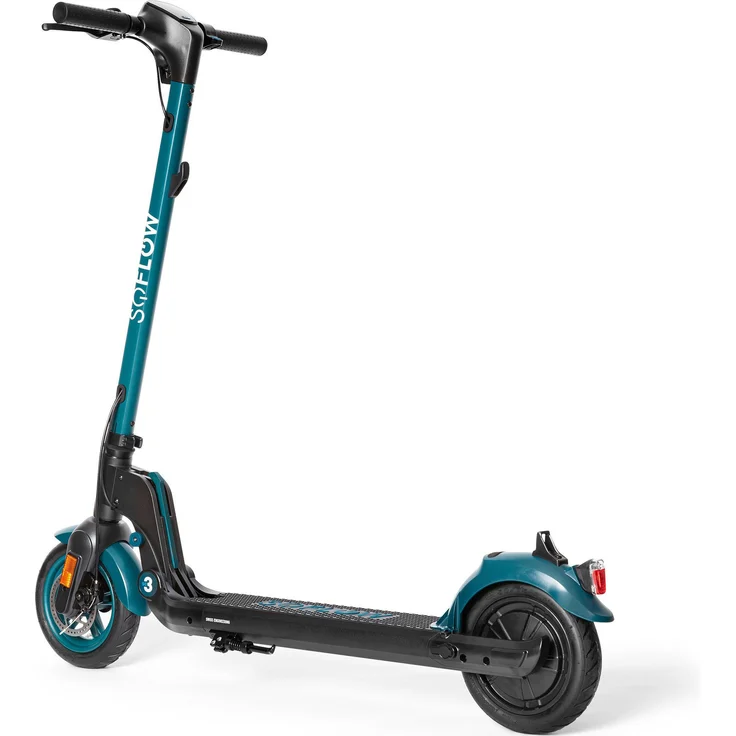 SoFlow SO3 Pro E-Scooter, mit Straßenzulassung, Grün, 20 km/h – Bild 3