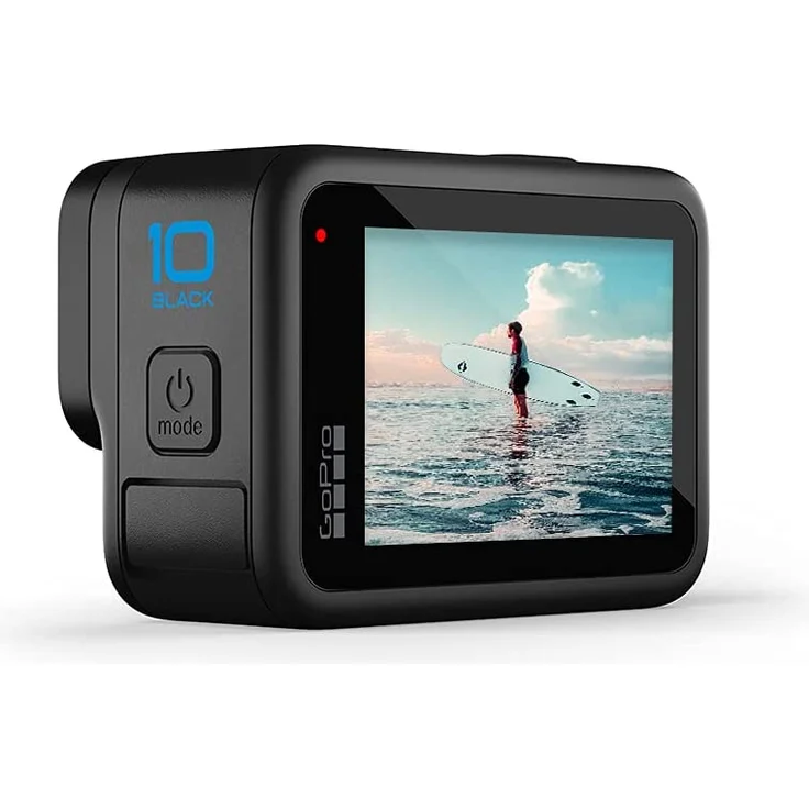 GoPro HERO10 Black - Wasserdichte Action-Kamera mit Front-LCD und Touch-Rückseiten, 5,3K60 Ultra HD-Video, 23MP Fotos, 1080p Live-Streaming, Webcam, Stabilisierung – Bild 3