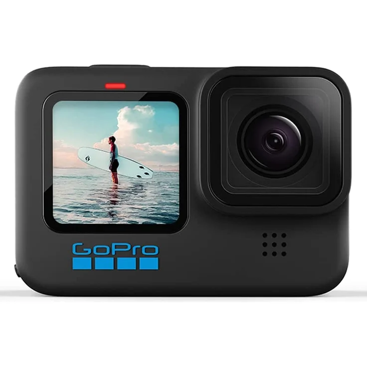 GoPro HERO10 Black - Wasserdichte Action-Kamera mit Front-LCD und Touch-Rückseiten, 5,3K60 Ultra HD-Video, 23MP Fotos, 1080p Live-Streaming, Webcam, Stabilisierung – Bild 1