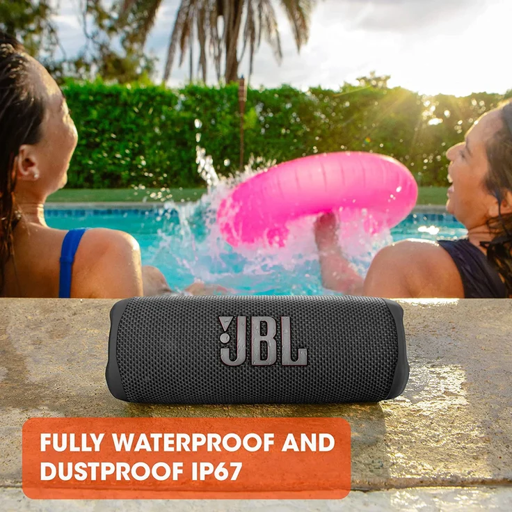 JBL Flip 6 Bluetooth-Lautsprecher, Ocean Blue, Blau – Bild 10