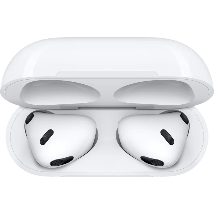 Apple AirPods 3. Generation (2021) mit MagSafe Ladecase True Wireless In-Ear-Kopfhörer mit Bluetooth, Mikrofon, weiß (MME73ZM/A) – Bild 5
