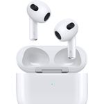 Apple AirPods 3. Generation (2021) mit MagSafe Ladecase True Wireless In-Ear-Kopfhörer mit Bluetooth, Mikrofon, weiß (MME73ZM/A)