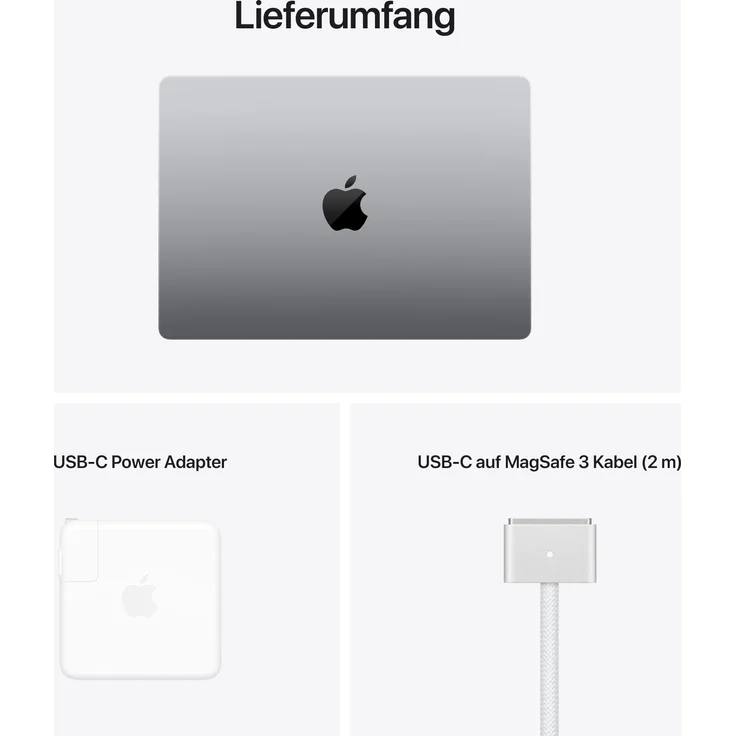 Apple MacBook Pro 14 (2021) - 14 Zoll (3.024 x 1.964) Retina, Apple M1 Pro, 16GB RAM, 1000GB SSD, Apple 16 Core, macOS (Space Grau) (MKGQ3D/A) – Bild 11