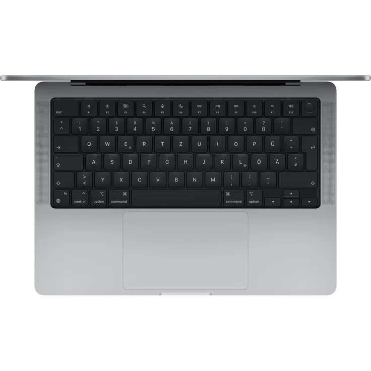 Apple MacBook Pro 14 (2021) - 14 Zoll (3.024 x 1.964) Retina, Apple M1 Pro, 16GB RAM, 1000GB SSD, Apple 16 Core, macOS (Space Grau) (MKGQ3D/A) – Bild 2